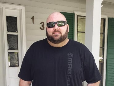 Jeffrey St. Amant back at home after rehabilitation.